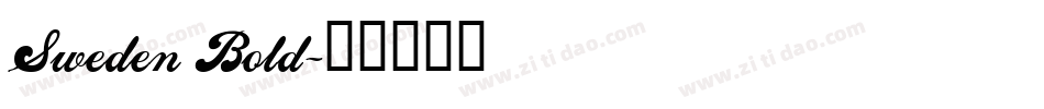 Sweden Bold字体转换
